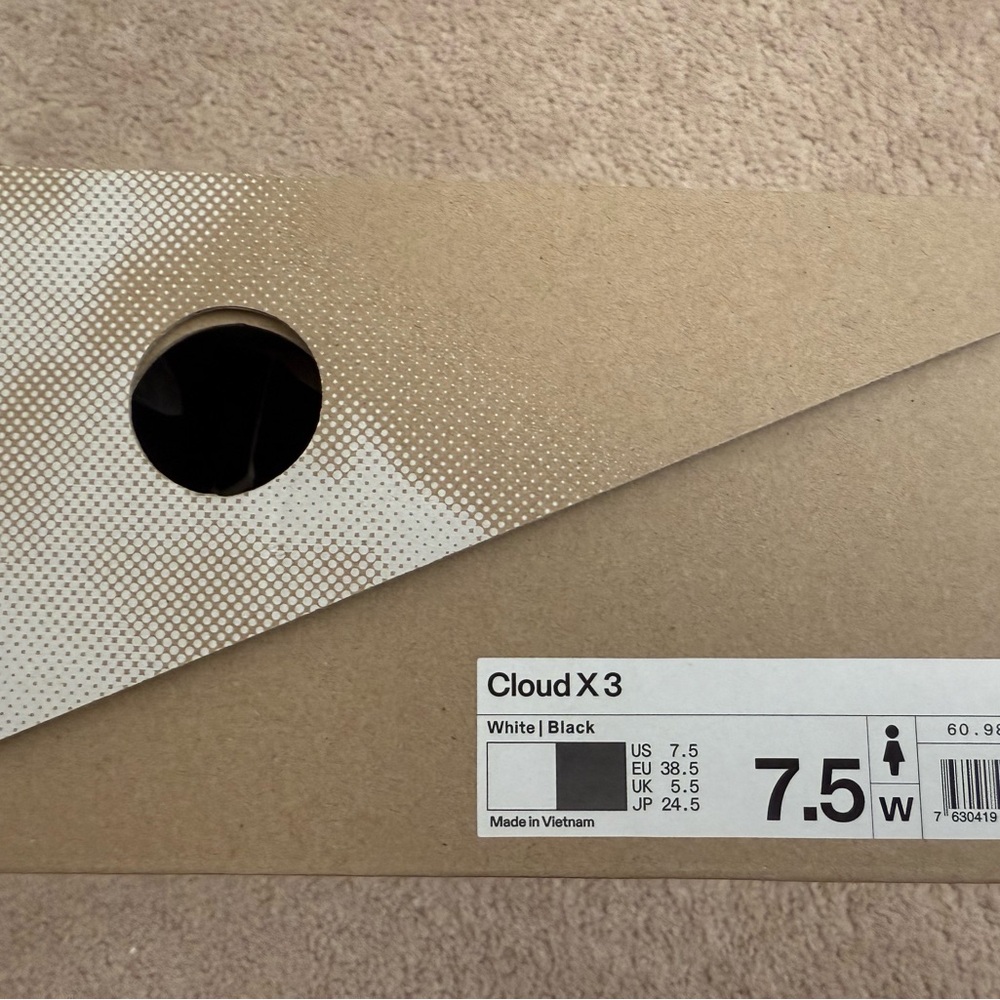 On Running Cloud X3 Women's Shoes - White and Black